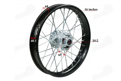 Motociklo galinis ratlankis 16 colių  150-250cc  R16 ratas 1.85x16