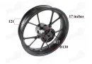 Rear rim for motorcycle R17 17x4.00 fits NAKED50 black