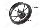 Rear rim for motorcycle R17 17x4.00 fits NAKED50 black