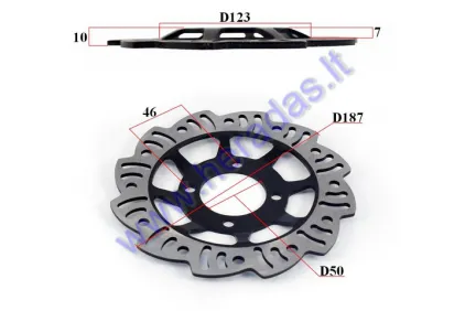 Rear brake disc for motorcycle 125/150cc