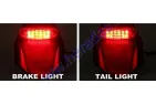 Motocycle tail light OFF-ROAD LED with REAR FENDER COVER (place for TURN SIGNAL LIGHTS) Enduro WITH homologation