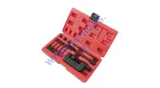 Chain riveting and separation kit tool for motorcycle