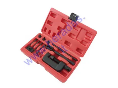 Chain riveting and separation kit tool for motorcycle