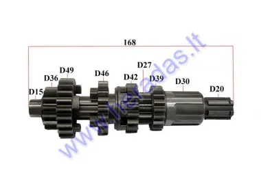 GEARBOX SHAFTS FOR MOTORCYCLE CB250CC ZS169 ATV  L168