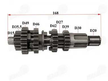 GEARBOX SHAFT FOR MOTORCYCLE CB250CC ZS169 ATV  L168