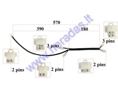 Motociklo  istaliacijos laidai 110-150cc  be elektrinio starterio