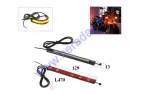 Turn Signals Motorcycle Flowing White Yellow LED
