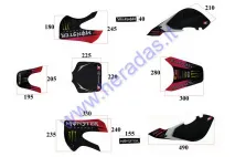 STICKER DECAL SET, FITS TO ORION 125CC, TORNADO 150CC