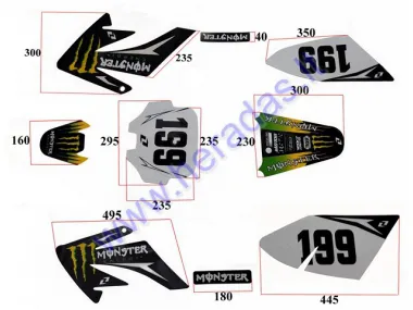 STICKER SET, FIT TO ORION 125CC