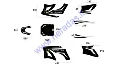 STICKER DECAL SET, FIT TO TORNADO 150CC