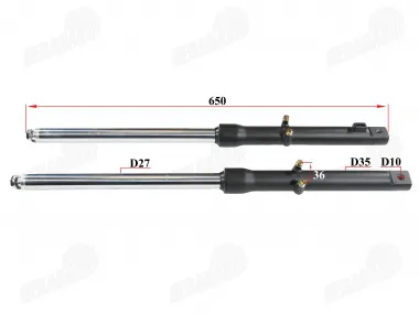 front shock absorber set for motorcycle, moped 50cc fits CHAMP MONTANA