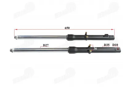 front shock absorber set for motorcycle, moped 50cc fits CHAMP MONTANA