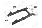Rear fork for motorcycle, moped fits CHAMP DELTA, CHAMP MONTANA