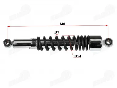 Rear shock absorber for motorcycle, moped fits CHAMP DELTA, CHAMP MONTANA