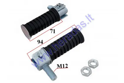 Footpeg set for motorcycle ROMET, SIMSON, WFM, WSK, MZ Footpeg set for motorcycle ROMET, SIMSON, WFM, WSK, MZ