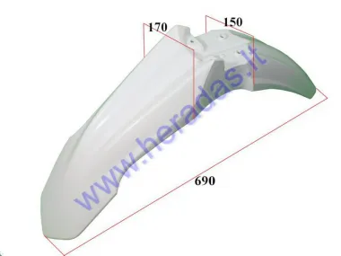 FRONT FENDER FOR MOTORCYCLE fits MTL250