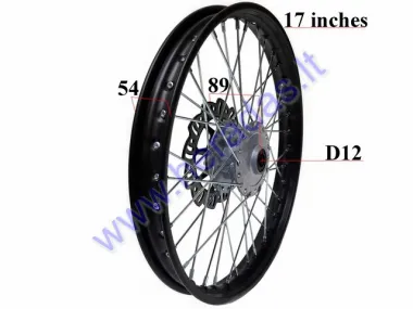 Motociklo priekinis ratas,ratlankis  17 colių  su stabdžių disku R17