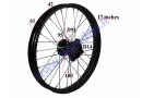 Motociklo priekinis ratas,ratlankis  17 colių  tinka  motociklams  110-150cc LIF125, ORION R17 juodas