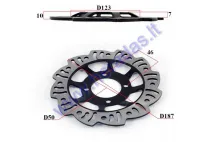 Front brake disc for 125/150cc motorcycle