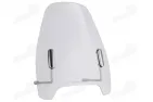 Motociklo priekinis stiklas su tvirtinimais universalus (plastikas)  380MM X 430MM