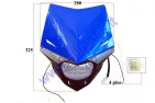 MOUNTED HEADLIGHT (WITH COVER) FOR MOTORCYCLE 6+6LED, HS1
