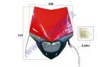 MOUNTED HEADLIGHT (WITH COVER) FOR MOTORCYCLE 6+6LED, HS1