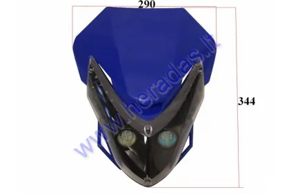 Motociklo priekinis žibintas su apdaila  LED /LED