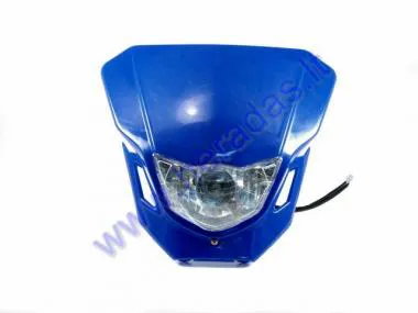 Mounted headlight (with cover) for motorcycle