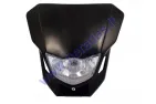 Mounted headlight (with cover) for motorcycle