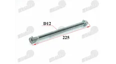 FRONT WHEEL AXLE FOR MOTORCYCLE Lengh L225mm D12 M12