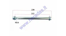 FRONT WHEEL AXLE FOR MOTORCYCLE Lengh L225mm D15 M14