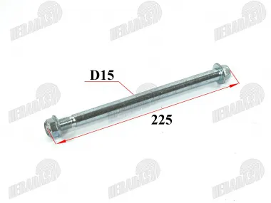 FRONT WHEEL AXLE FOR MOTORCYCLE Lengh L225mm D15 M14