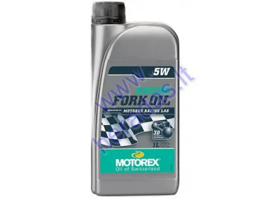 Motociklo šakių,amortizatorių tepalas MOTOREX FORK OIL 5W 1litras