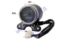 Motorcycle Speedometer with Fuel panel, Odometer, USB for Phone Charging, gear Indication
