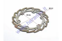 Front brake disc