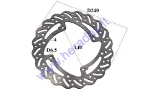 REAR BRAKE DISC FOR 125/150CC MOTORCYCLE, FIT TO MOTOLAND MTL250