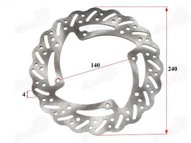 Rear brake disc of motorcycle, fits MOTOLAND MTL250