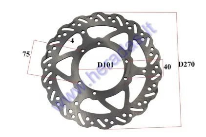 FRONT BRAKE DISC FOR MOTORCYCLE , FIT TO MOTOLAND MTL250