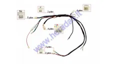 Motociklo su elektriniu starteriu instaliacijos laidai 110-125cc