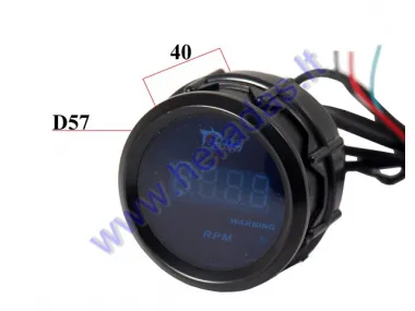 Motorcycle digital tachometer  (3 wires + - and wire to coil)