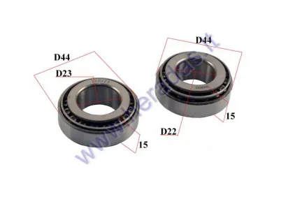 HANDLEBAR BEARINGS FOR MOTOCYCLE 22x44x15mm  23x44x15mm