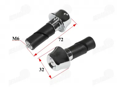 Motorcycle handlebar sliders, handlebar tips, "BAR END" fits FLASH50