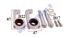 Handguard mount set for motorcycle