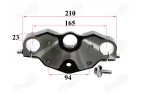 Steering fork holder saddle upper for motorcycle fits FR50