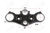 Steering fork holder saddle upper for motorcycle fits NAKED50
