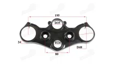Steering fork holder saddle upper for motorcycle fits NAKED50