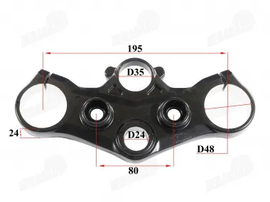 Steering fork holder saddle upper for motorcycle fits NAKED50
