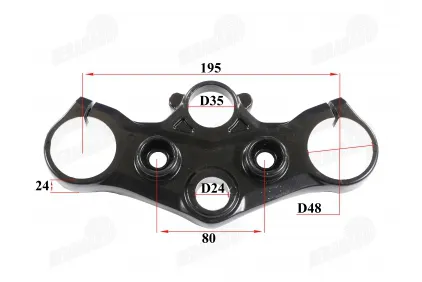 Steering fork holder saddle upper for motorcycle fits NAKED50