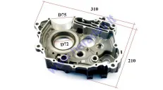 Crankcase right side for 250cc motorcycle  air-cooled