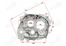 Motociklo variklio blokas dešinės pusės  oras 200-250 cc 165FMM MOTOLAND MTL250 YXIANG NXT250